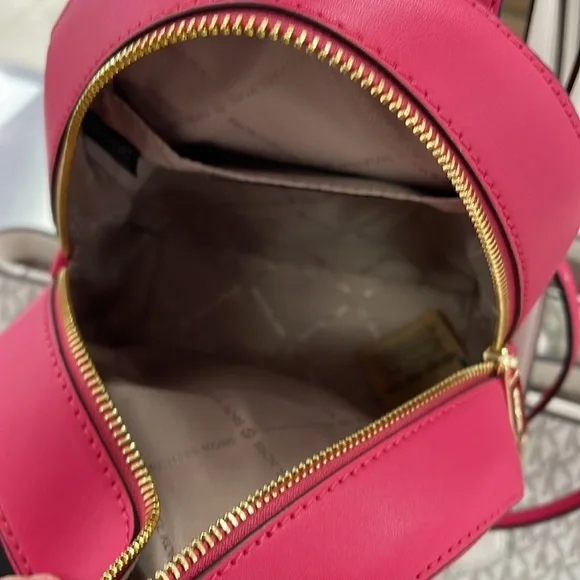 Michael Kors Ladies Backpack Bag Jaycee XS Convertible Zip Backpack Electric Pnk - Picture 8 of 16